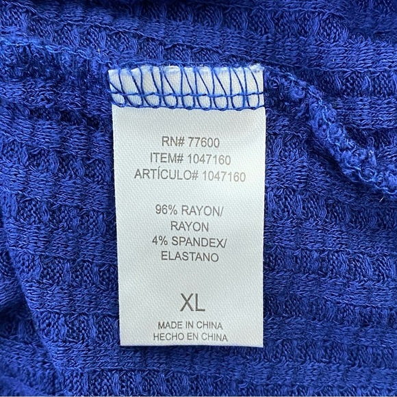 Chaser Blue Waffle Knit Thermal Top - Picture 8 of 8